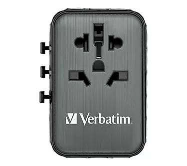 Verbatim UTA-05 Gan III Universal Travel Adapter 65W - USB-C,