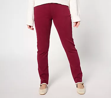Coldwater Creek Regular Knit Denim Slim Leg Jeans