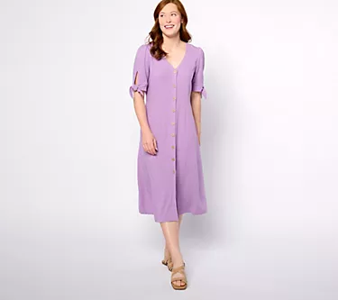 340054-susan-graver-pure-petite-linen-blend-tie-sleeve-midi-dress-1.webp