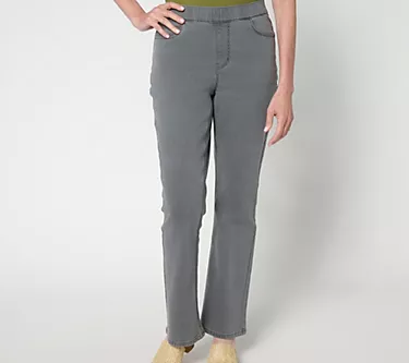 Susan Graver Petite Stretch Denim Boot Cut Full Length Jean 1 340349-susan-graver-petite-stretch-denim-boot-cut-full-length-jean-1.webp