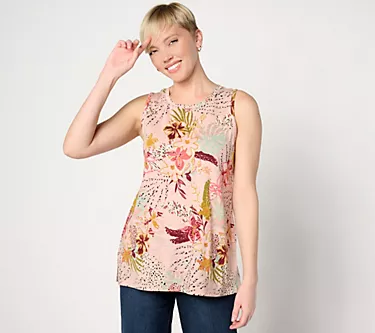 342799-logo-by-lori-goldstein-beach-to-street-printed-knit-tank-top-1.webp