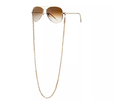 Ettika Golden Rays Rectangle Glasses Chain