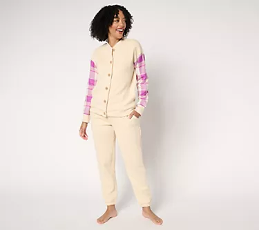 MUK LUKS Quilted Knit Bomber Jacket and Jogger Lounge Set 1 346646-muk-luks-quilted-knit-bomber-jacket-and-jogger-lounge-set-1.webp