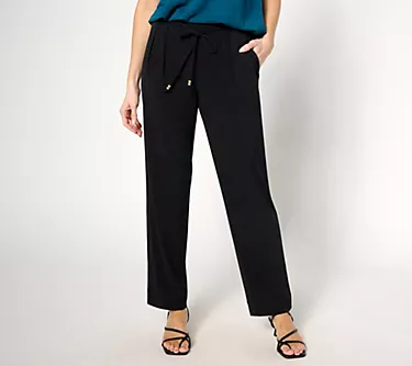 BEAUTIFUL by Lawrence Zarian Regular Tie Front Ankle Pant