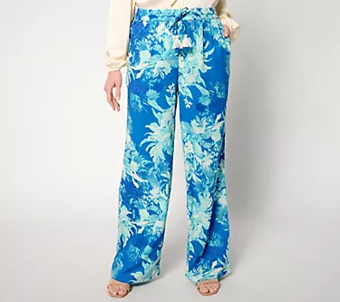 BEAUTIFUL by Lawrence Zarian Regular Tassel Pull-On Pant