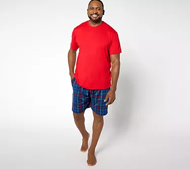 Cuddl Duds Men's Classic Stretch Jersey Pajama Set