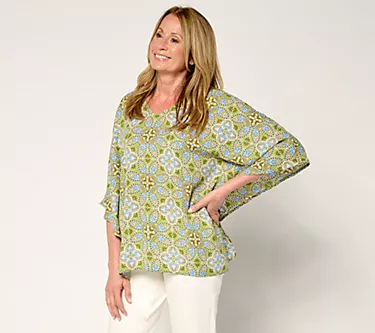 Belle by Kim Gravel Italian Tile Poncho