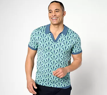 Studio Park x Alberti Popaj Men's Vacation Sweater Knit Polo