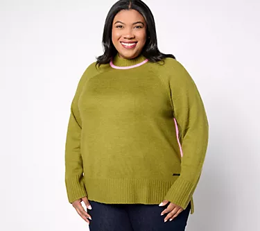 Peace Love World Crew Neck Long Sleeve Sweater