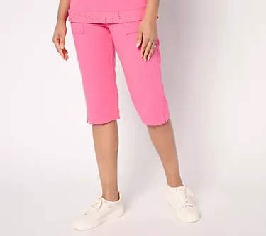 Sport Savvy Regular Eyelet and French Terry Skimmer Pant