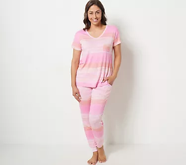 Koolaburra by UGG Petite V-Neck Tee and Slim Pant Set