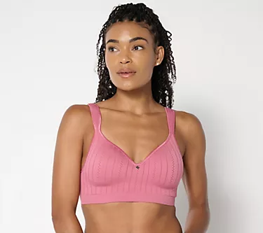 Breezies Seamless Pointelle Wirefree T-Shirt Bra