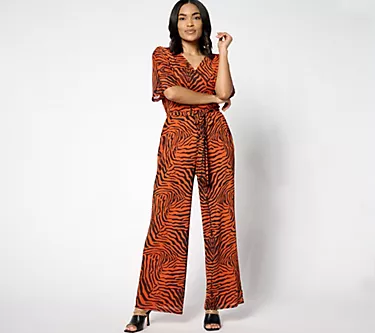 Attitudes by Renee Petite Mesh Jumpsuit