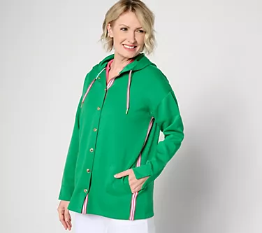 356327-isaac-mizrahi-live-petite-clubhouse-scuba-knit-snap-front-tunic-w-hood-1.webp