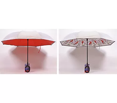 Revers-A-Brella S/2 Inverted Rain Umbrellas With Reflective Stripe