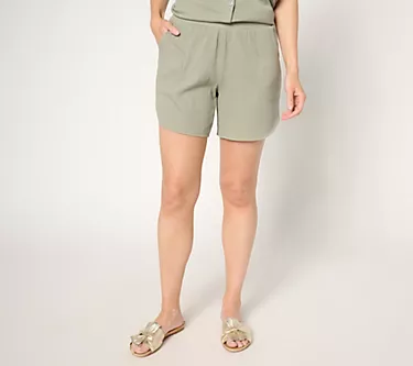 Belle by Kim Gravel Regular Packabelle Curved Hem Shorts