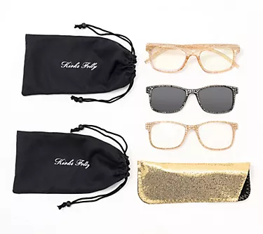 Kirks folly Glitter Readers with Magnetic Sunglasses 3-3.5