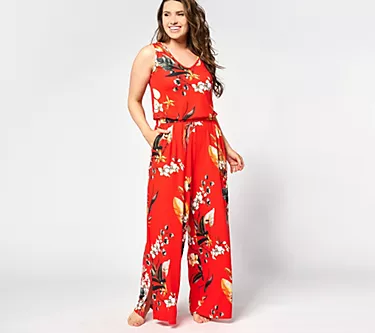 Bumblebella by Jill Martin Petite Dreamy Jersey Wide-Leg Jumpsuit