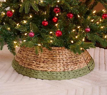 Martha Stewart 24" Rattan Colorblock Tree Collar