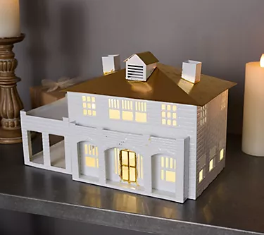 Illuminated 17" Belle Manor Main House by Kim Gravel
