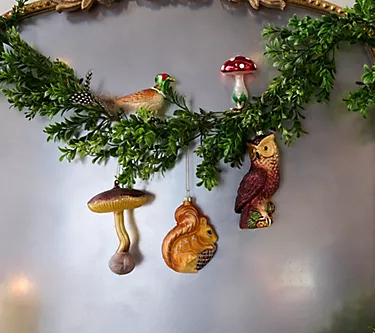 Home Reflections Woodland Ornaments with Gift Box