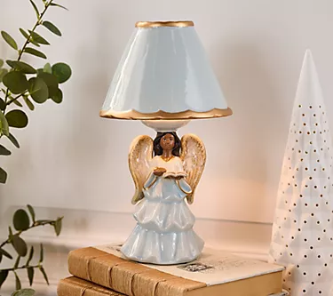 Angelic Angel Porcelain Accent Lamp by Valerie