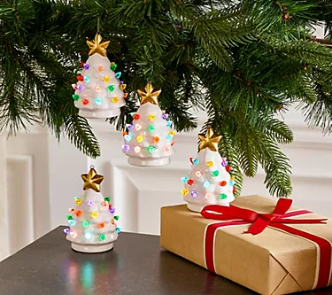 Mr. Christmas S/4 Ceramic 4" Nostalgic Tree Ornaments with Gift Bags 1 362976-mr-christmas-s-4-ceramic-4-nostalgic-tree-ornaments-with-gift-bags-1.webp