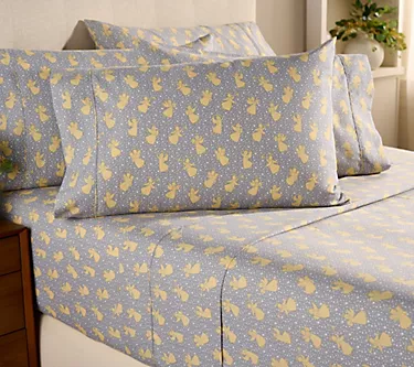 Home Reflections Double Brushed Holiday Icon Sheet Set