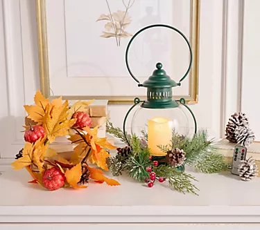 Home Reflections Indoor/Outdoor 13" Hanging Lantern