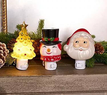 Mr. Christmas Set of 3 Shatterproof Holiday Night Lights