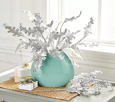 Martha Stewart Set of 6 20" Floral Leaf Stems