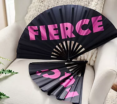 Fierce Home Set of 2 Oversized Novelty Folding Fans