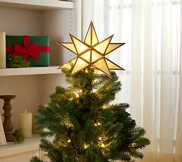 "As Is" Illuminated 11.5" Star Tree Topper by Kim Gravel