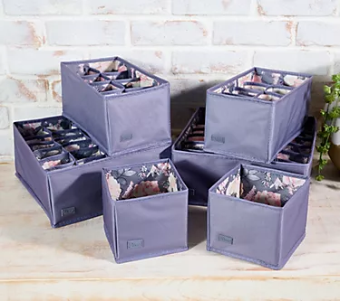 Periea S/6 Luxury Multi-Size Adj. Drawer Organizers