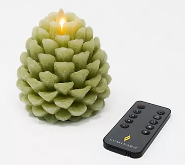 Luminara 4.5" Tall Pinecone Figural Flameless Candle 1 364958-luminara-4-5-tall-pinecone-figural-flameless-candle-1.webp