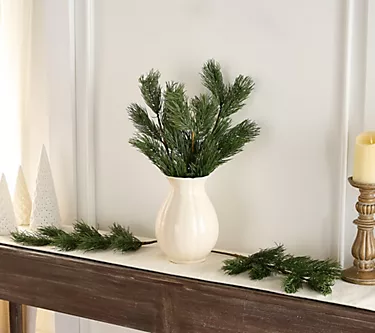 Simply Stunning Set of 5 24" Long Needle Pine Sprays by Janine Graff