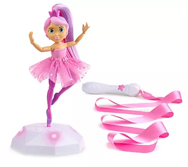 Twirl Along 9" Dancing Doll With Magical Wand & Light Up Platform