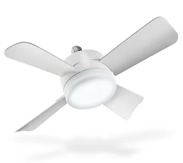 Bell & Howell 2-in-1 Socket Ceiling 3 Speed Fan & LED Light with Remote