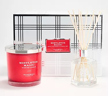HomeWorx by Slatkin & Co. Luxe Reed Diffuser & 14oz Gift Set