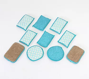 CAMPANELLI Microfiber & Diamondfiber Washable 10pc Sponge Set 1 365501-campanelli-microfiber-diamondfiber-washable-10pc-sponge-set-1.webp