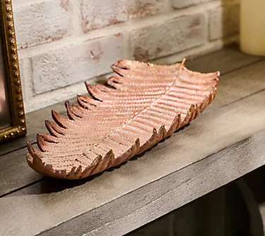 Home Reflections Decorative Leaf Tray