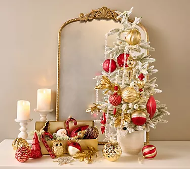 "As Is" 70-Pc. Decorative Ornament Set w/ Storage Box by Kim Gravel
