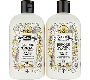 Poo-Pourri Set of (2) 16oz. Bathroom Deodorizer Refill Bottles 1 365609-poo-pourri-set-of-2-16oz-bathroom-deodorizer-refill-bottles-1.webp