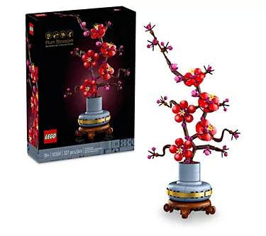 LEGO Icons Plum Blossom Flower Decor Display Set