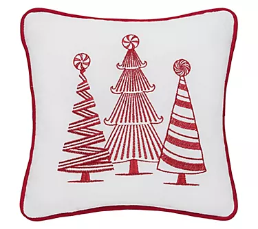 Peppermint Forest Pillow by Valerie