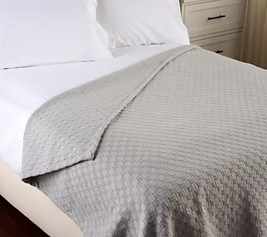 Northern Nights Basketweave Textured Blanket - Twin