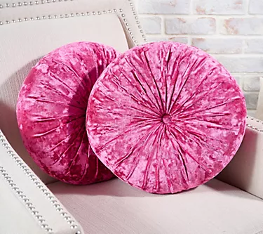 Sister Road by JG 15" Round Brushed Velvet Pillow