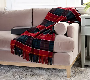 Mrs. H by Dee Hilfiger 50x70 Cashmere & Wool Throw with Gift Box