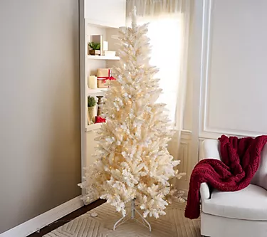 "As Is" 7' Christmas Tree with Color Flip LEDs by Kim Gravel