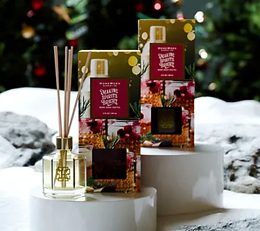 HomeWorx by Slatkin + Co. Set of 2 Making Spirits Bright Reed Diffusers